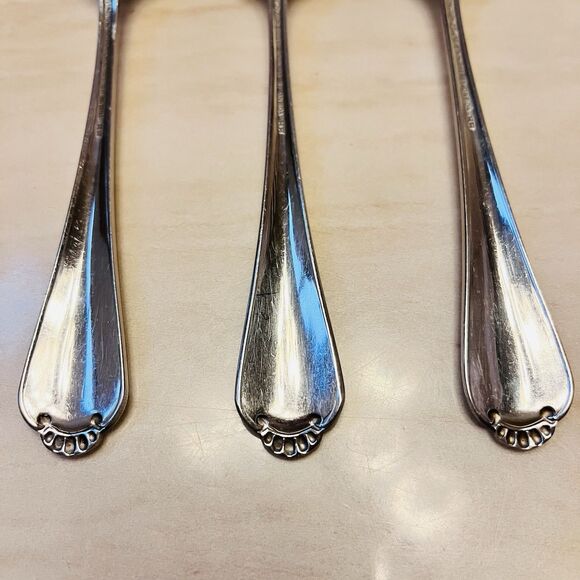 3pc ONEIDA Winter Hill Stainless Salad Fork 6 7/8” Distinction Deluxe Canada - Picture 8 of 9